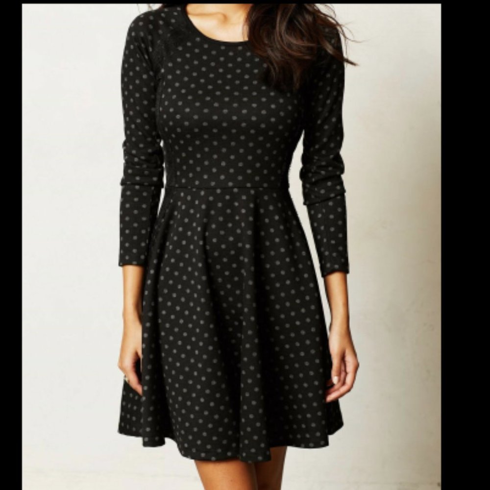 Anthropologie Weston Wear Lace Polka Dot Dress